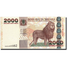 Billet, Tanzania, 2000 Shilingi, Undated (2003), Undated, KM:37a, NEUF