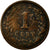 Moneda, Países Bajos, Wilhelmina I, Cent, 1896, BC+, Bronce, KM:107.2