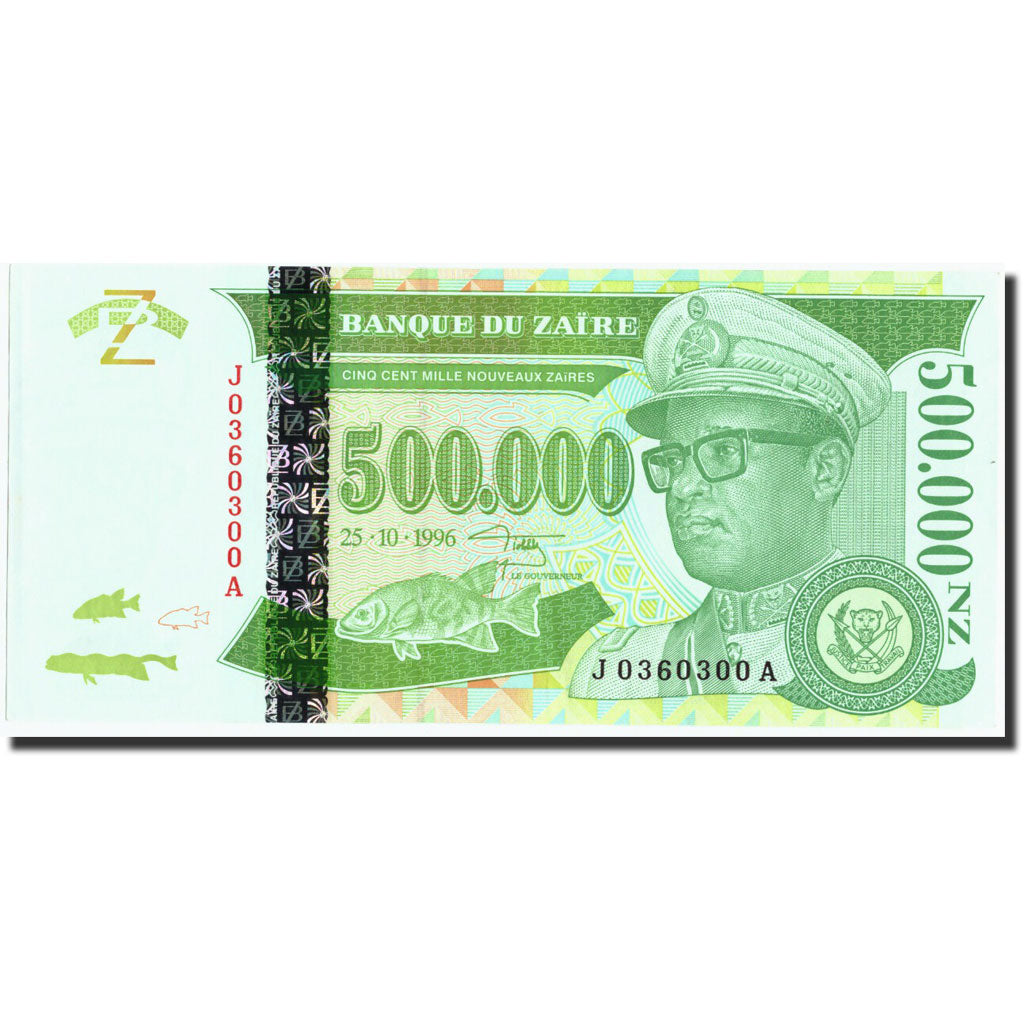 Banconote, Zaire, 500,000 Nouveaux Zaïres, 1996, KM:78a, 1996-10-25, FDS
