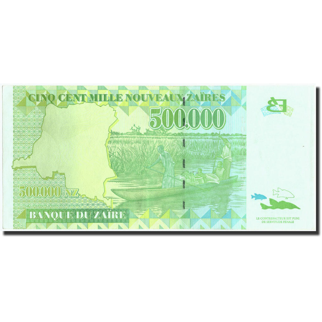 Banconote, Zaire, 500,000 Nouveaux Zaïres, 1996, KM:78a, 1996-10-25, FDS
