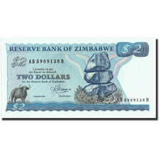 Banknote, Zimbabwe, 2 Dollars, 1983, 1983, KM:1b, UNC(65-70)
