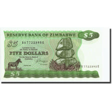 Zimbabue, 5 Dollars, 1983, KM:2c, 1983, EBC