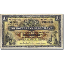 Scotland, 1 Pound, 1957, KM:324b, 1957-10-18, VF(20-25)
