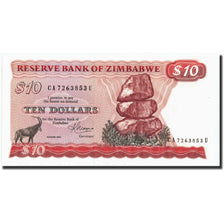 Geldschein, Simbabwe, 10 Dollars, 1983, 1983, KM:3d, UNZ-