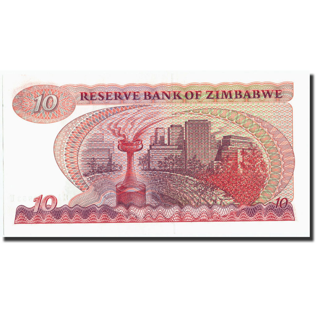 Geldschein, Simbabwe, 10 Dollars, 1983, 1983, KM:3d, UNZ-