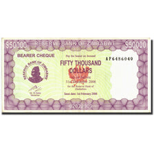Billet, Zimbabwe, 50,000 Dollars, 2006, 2006-02-01, KM:30, SUP