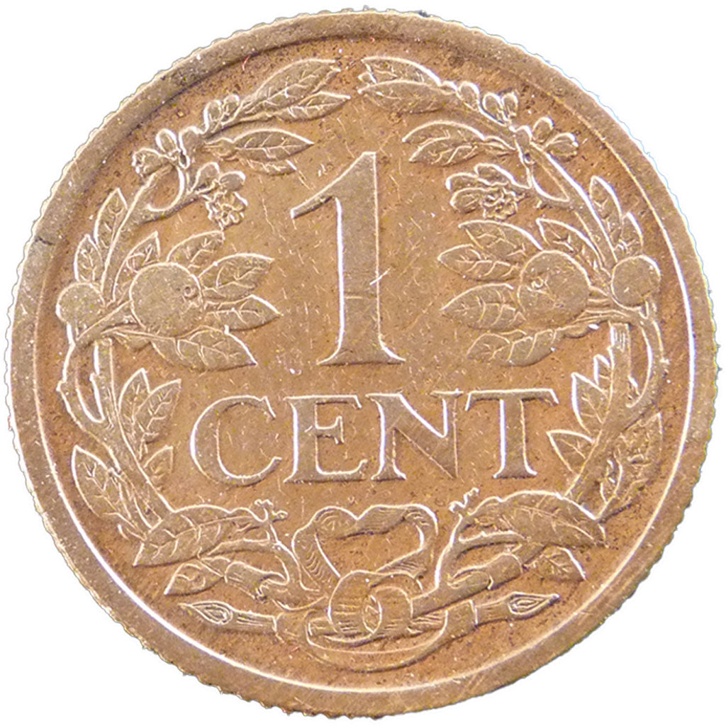 NETHERLANDS, Cent, 1913, KM #152, AU(50-53), Bronze, 19, 2.50