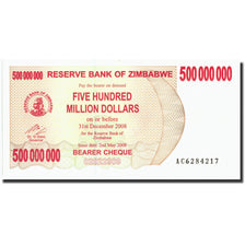 Biljet, Zimbabwe, 500 Million Dollars, 2008, 2008-05-02, KM:60, NIEUW