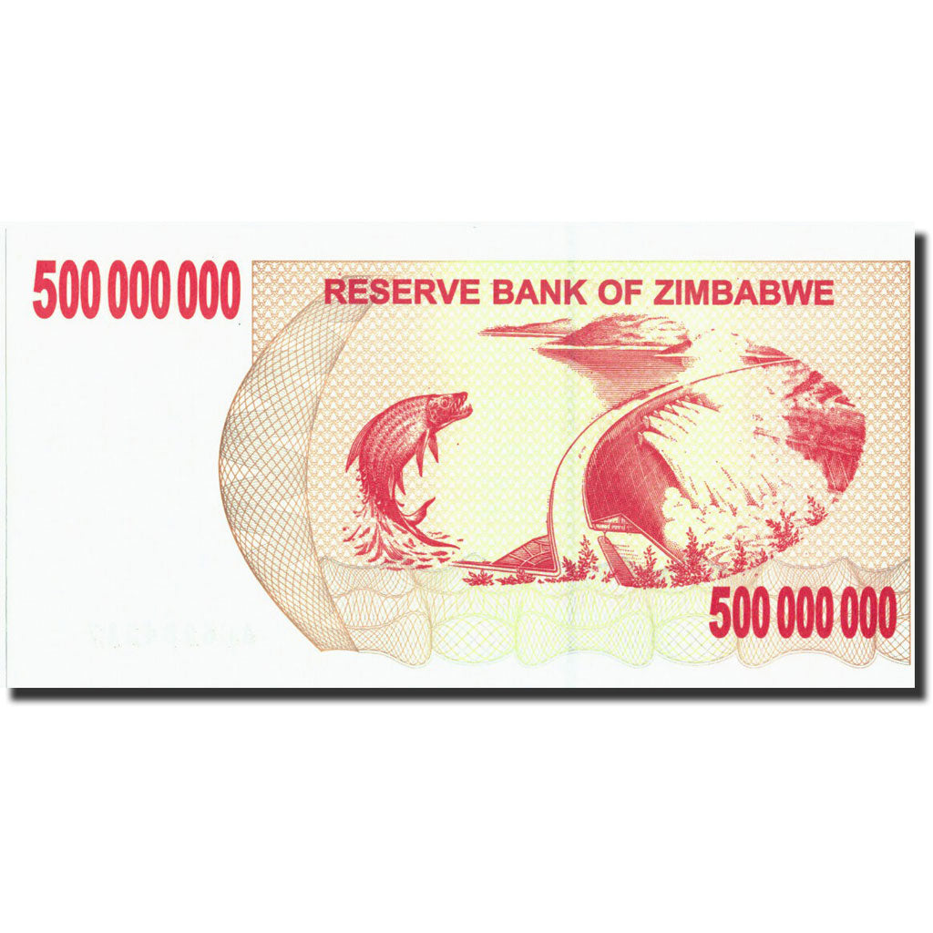 Banknote, Zimbabwe, 500 Million Dollars, 2008, 2008-05-02, KM:60, UNC(65-70)