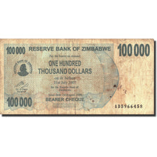 Geldschein, Simbabwe, 100,000 Dollars, 2006, 2006-08-01, KM:48a, SGE