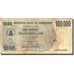 Billet, Zimbabwe, 100,000 Dollars, 2006, 2006-08-01, KM:48a, B