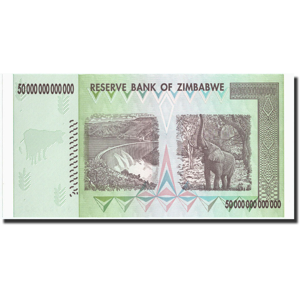 Zimbabwe, 50 Trillion Dollars, 2008, KM:90, 2008, UNC(65-70)