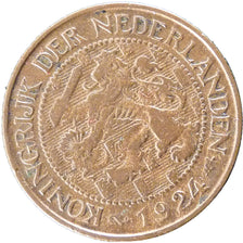 NETHERLANDS, Cent, 1924, KM #152, EF(40-45), Bronze, 19, 2.40