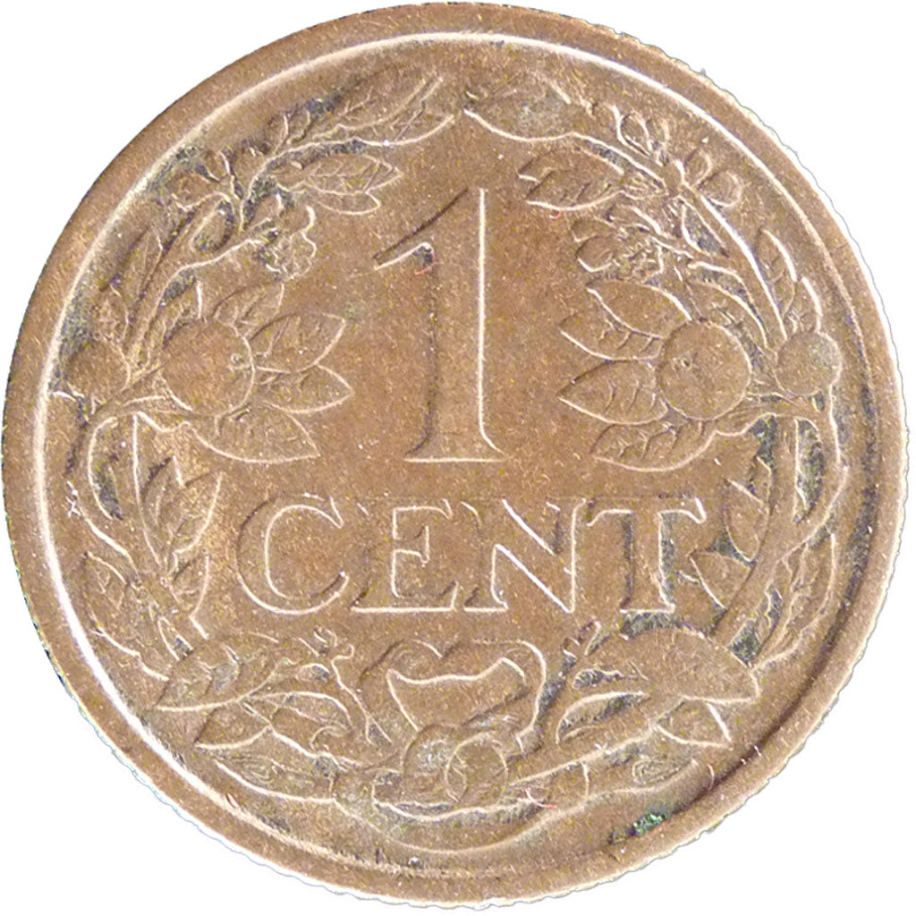 NETHERLANDS, Cent, 1924, KM #152, EF(40-45), Bronze, 19, 2.40