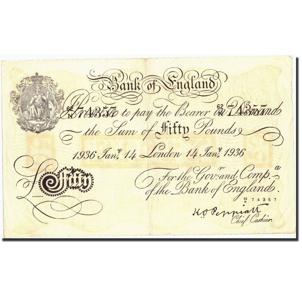 Gran Bretagna, 50 Pounds, 1936, KM:338a, 1936-01-14, SPL-