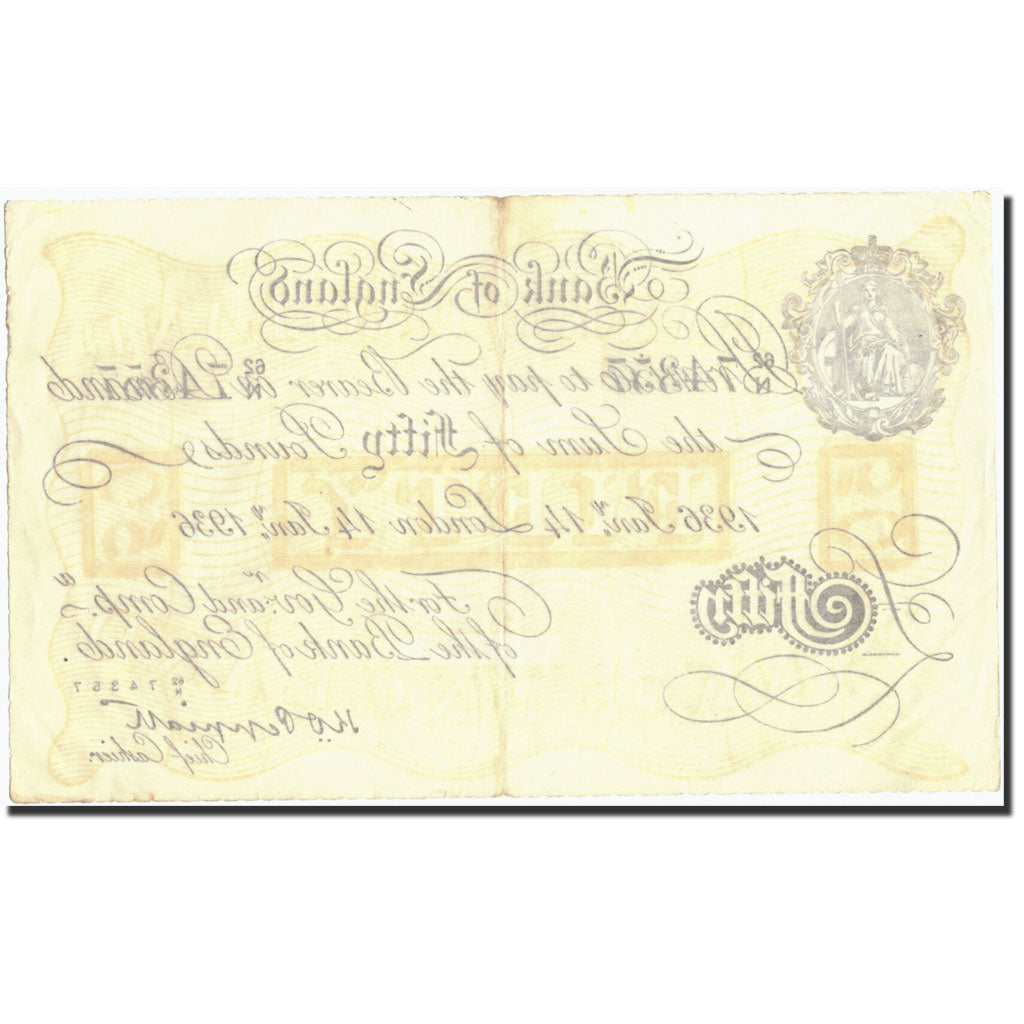 Gran Bretagna, 50 Pounds, 1936, KM:338a, 1936-01-14, SPL-
