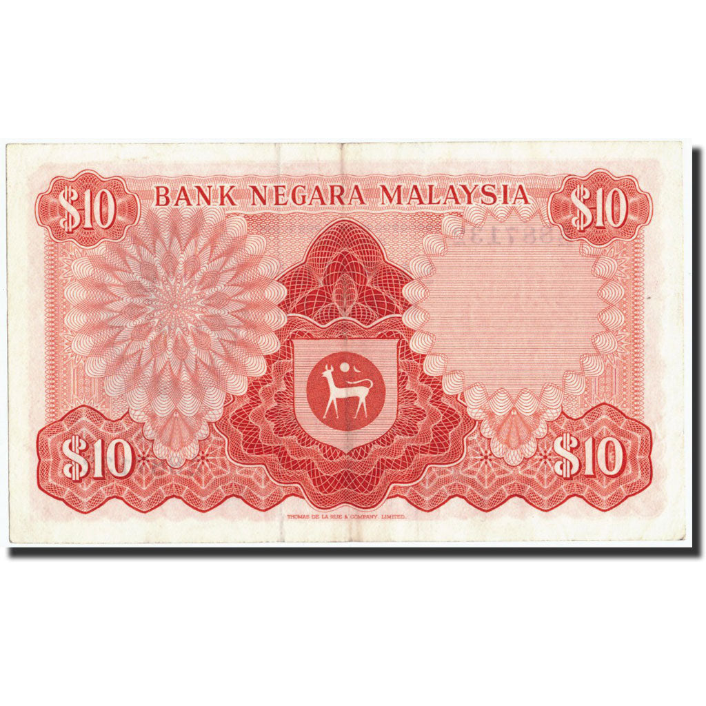 Banknote, Malaysia, 10 Ringgit, Undated (1967-1972), Undated, KM:3a, AU(55-58)
