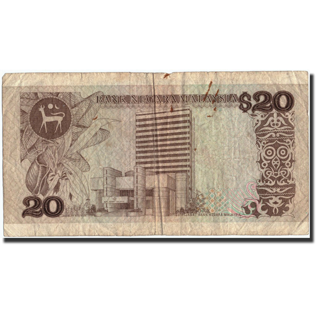 Malaysia, 20 Ringgit, Undated (1982-84), KM:22, VF(20-25)