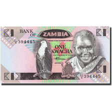 Billet, Zambie, 1 Kwacha, Undated (1980-88), Undated, KM:23b, NEUF