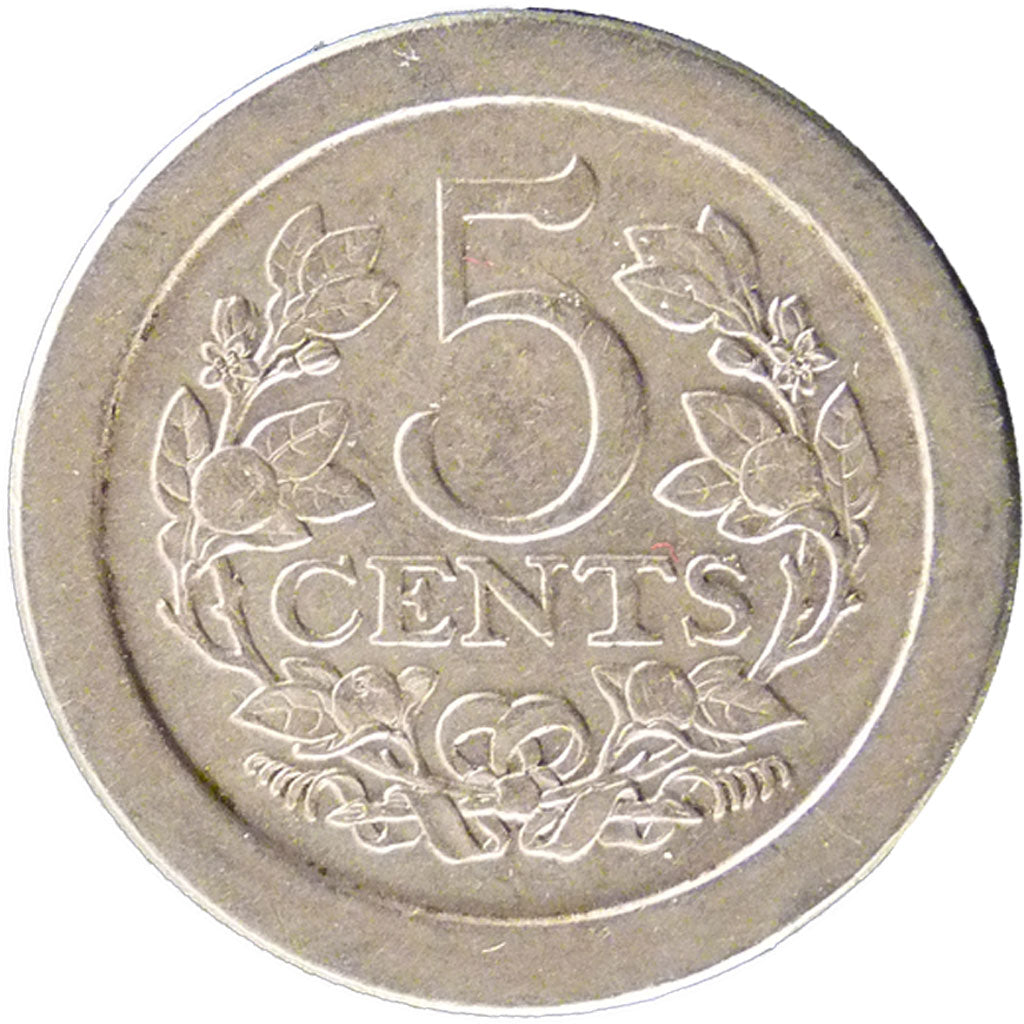 Netherlands, 5 Cents, 1907, KM #137, EF(40-45), Nickel, 12, 4.50