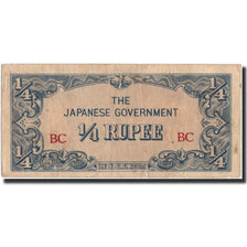 Banknote, Burma, 1/4 Rupee, Undated (1942), Undated, KM:12a, VF(20-25)
