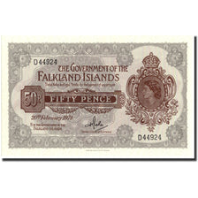 Banknote, Falkland Islands, 50 Pence, 1974, 1974-02-20, KM:10b, UNC(65-70)