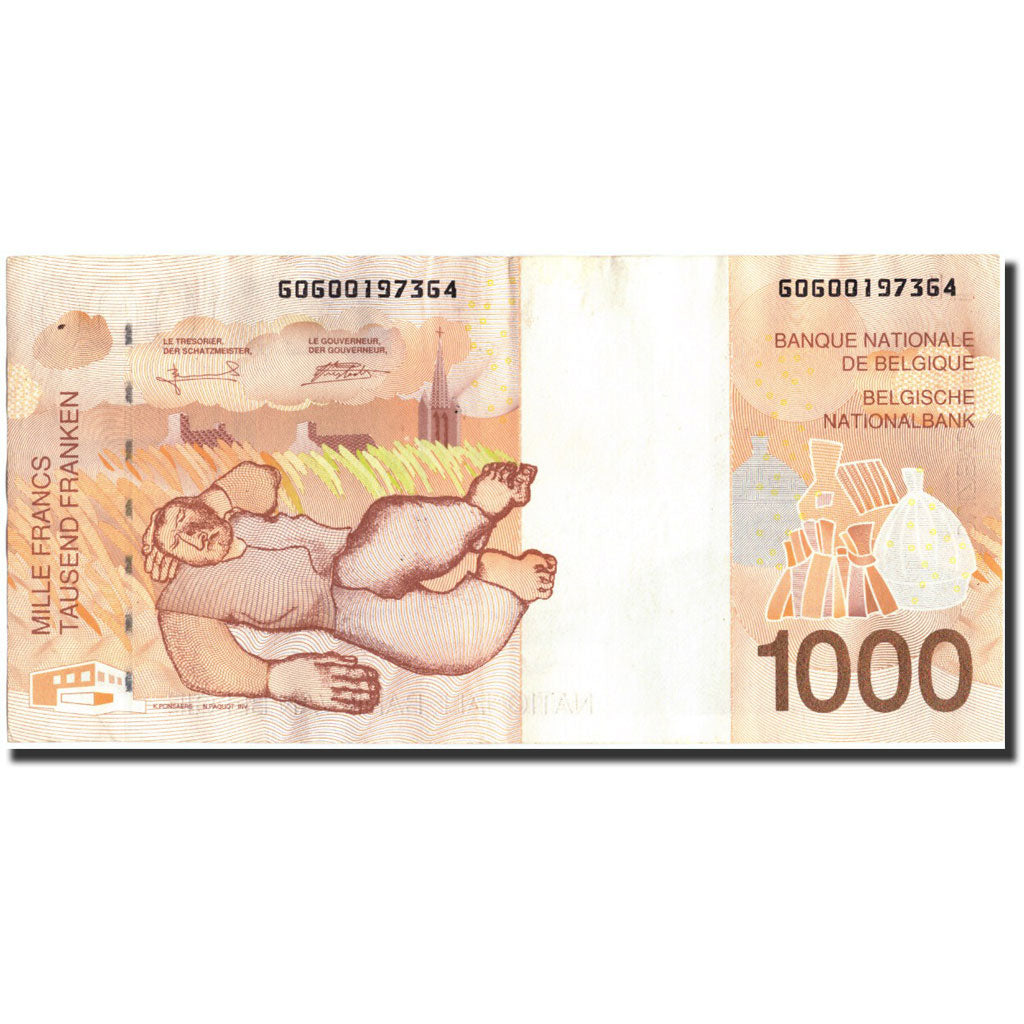 Belgium, 1000 Francs, Undated (1997), KM:150, EF(40-45)