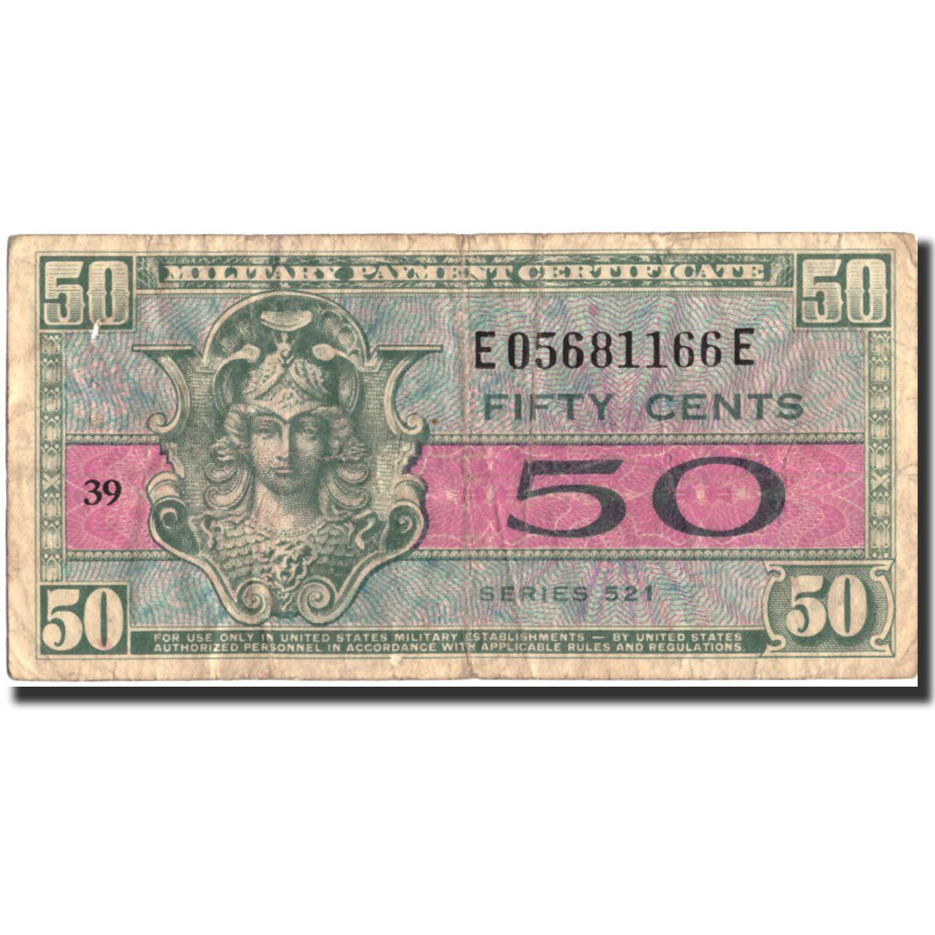 United States, 50 Cents, Undated (1954), KM:M32a, VF(30-35)