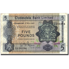 Biljet, Schotland, 5 Pounds, 1967, 1967-05-01, KM:203, TB