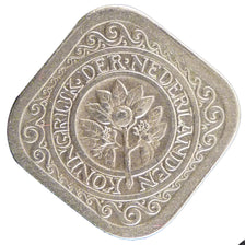 NETHERLANDS, 5 Cents, 1934, KM #153, AU(50-53), Copper-Nickel, 21.3, 4.40