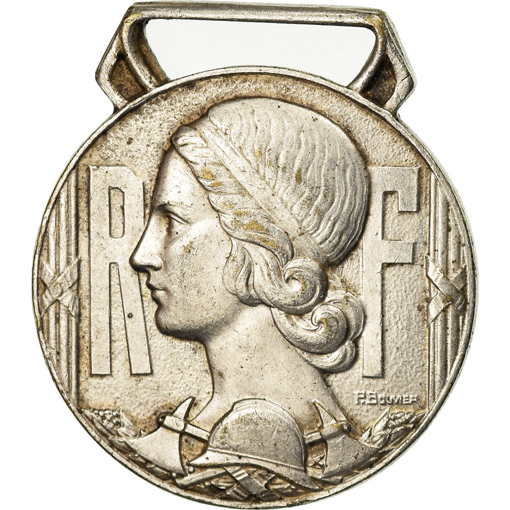 France, Oeuvre des Pupilles des Sapeurs-Pompiers, Médaille, Très bon état