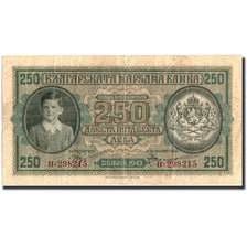 Banknote, Bulgaria, 250 Leva, 1943, 1943, KM:65a, VF(30-35)