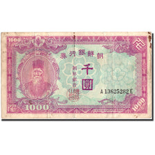 Billet, South Korea, 1000 Won, Undated (1950), Undated, KM:3, TB