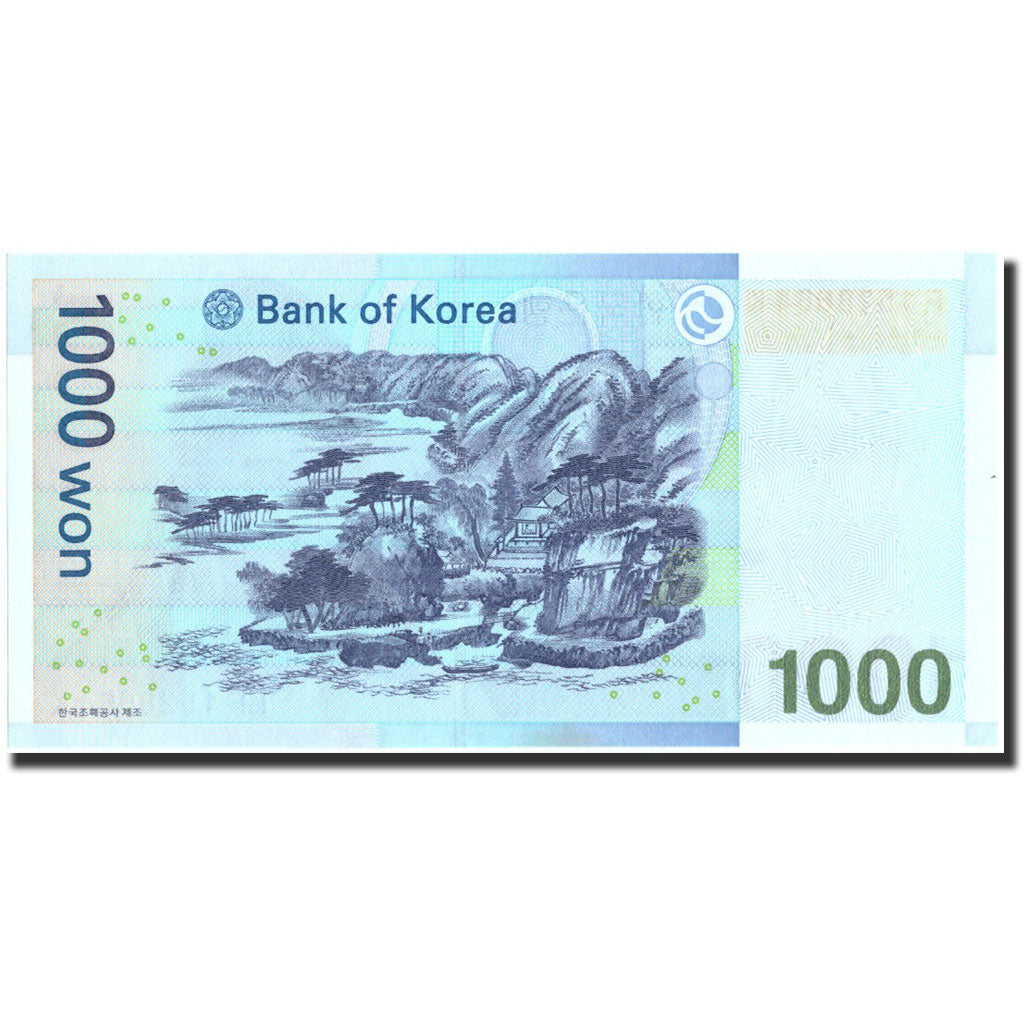 Banknote, South Korea, 1000 Won, Undated (2007), Undated, KM:54a, UNC(65-70)