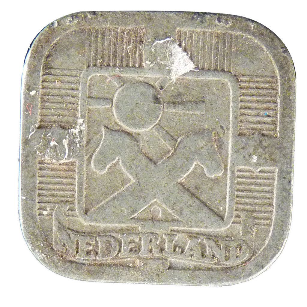 NETHERLANDS, 5 Cents, 1942, KM #172, EF(40-45), Zinc, 18, 3.50