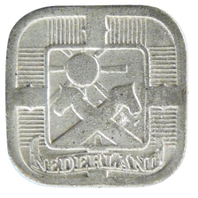NETHERLANDS, 5 Cents, 1943, KM #172, VF(20-25), Zinc, 18, 3.60