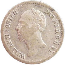 NETHERLANDS, 10 Cents, 1849, KM #75, VF(30-35), Silver, 15, 1.40