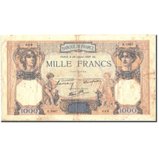 Frankreich, 1000 Francs, 1939, KM:90c, 1939-01-26, S, Fayette:38.33