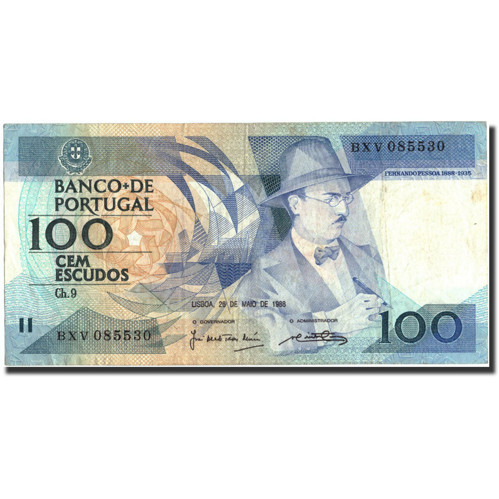 Billet, Portugal, 100 Escudos, 1988, 1988-05-26, KM:179e, TTB
