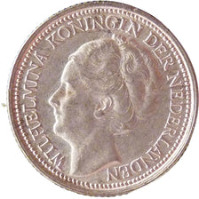 Coin, Netherlands, Wilhelmina I, 10 Cents, 1938, MS(60-62), Silver, KM:163