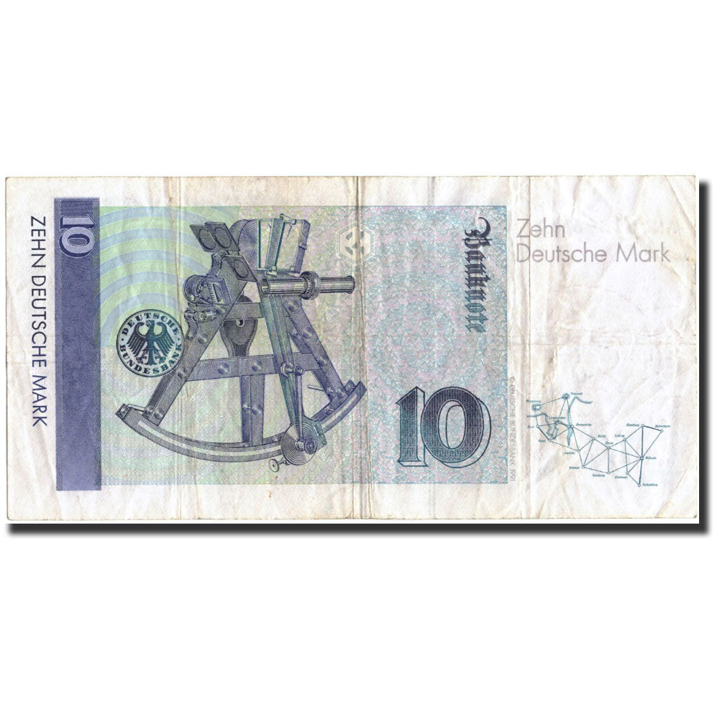 Banknote, GERMANY - FEDERAL REPUBLIC, 10 Deutsche Mark, 1989, 1989-01-02