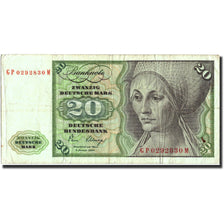 Banknote, GERMANY - FEDERAL REPUBLIC, 20 Deutsche Mark, 1980, 1980-01-02