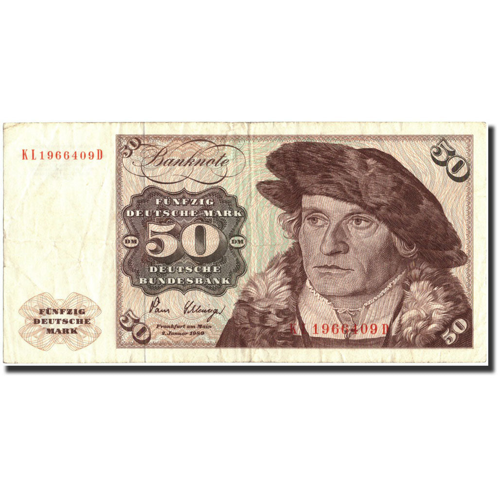 Banknote, GERMANY - FEDERAL REPUBLIC, 50 Deutsche Mark, 1980, 1980-01-02