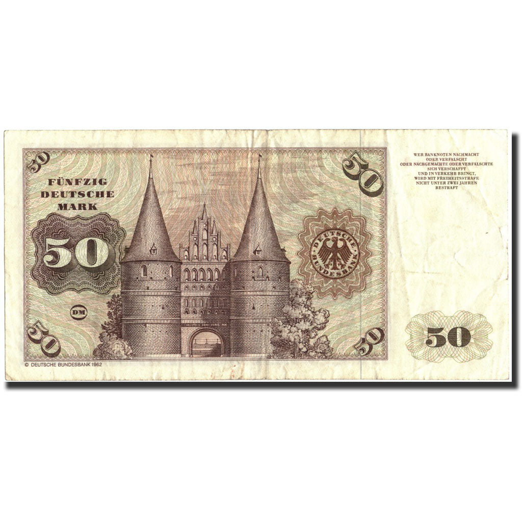Banknote, GERMANY - FEDERAL REPUBLIC, 50 Deutsche Mark, 1980, 1980-01-02