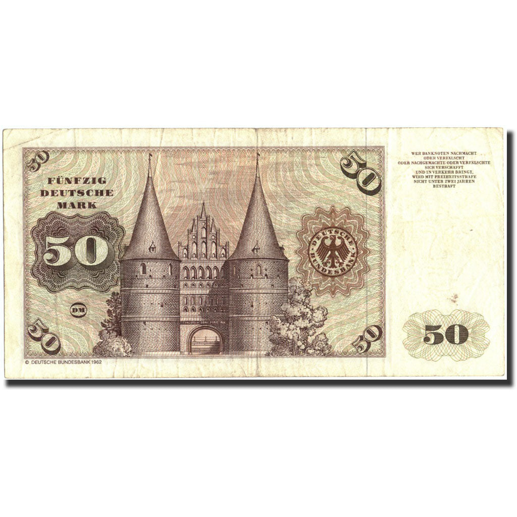 Banknote, GERMANY - FEDERAL REPUBLIC, 50 Deutsche Mark, 1980, 1980-01-02