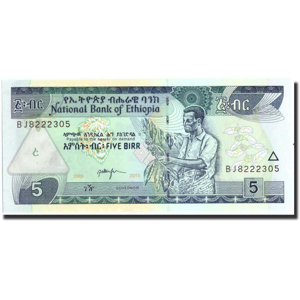 Banknote, Ethiopia, 5 Birr, 2013, 2005 2013, KM:47e, UNC(65-70)