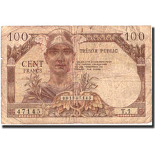 Biljet, Frankrijk, 100 Francs, 1947 French Treasury, 1947, 1947, B