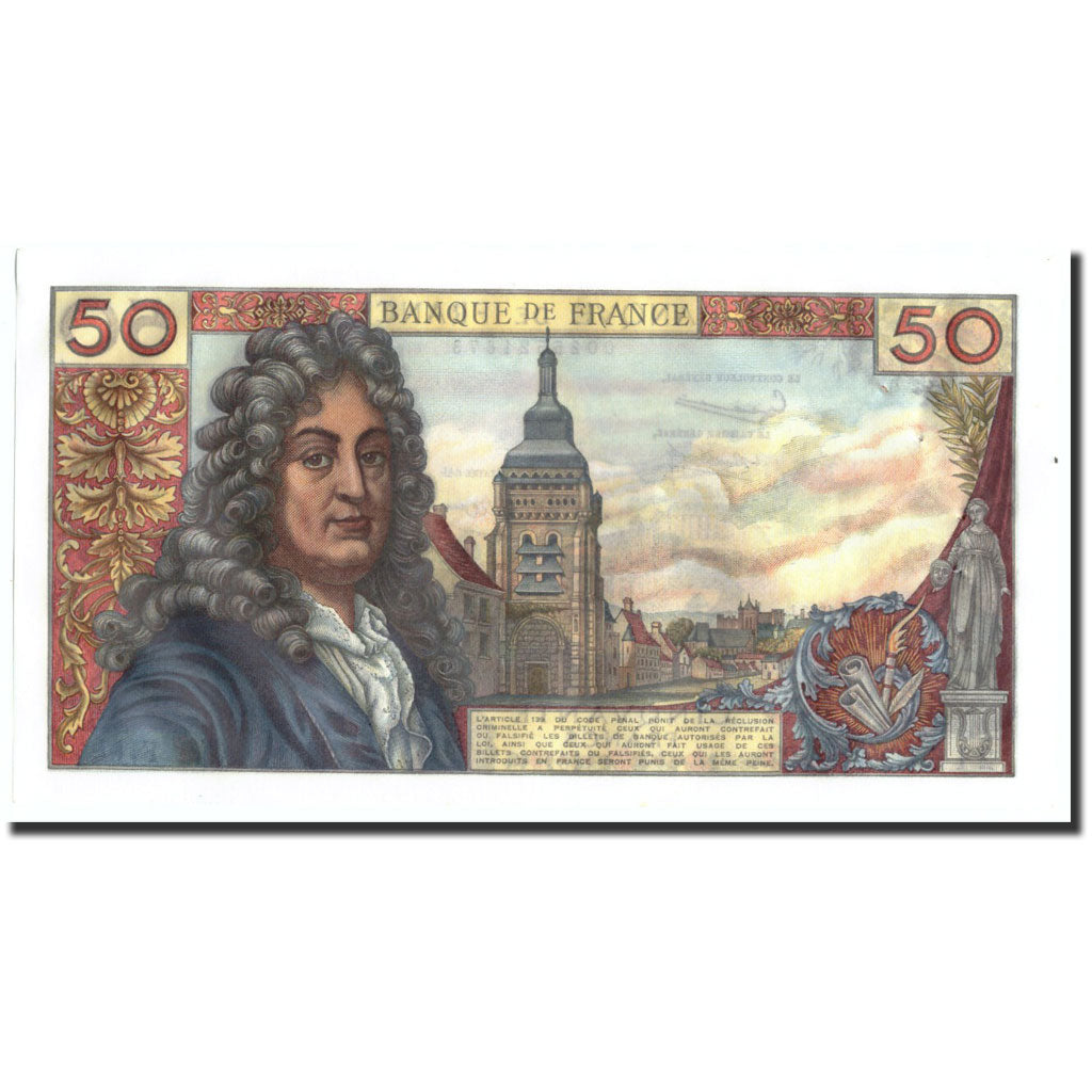 Francia, 50 Francs, 50 F 1962-1976 ''Racine'', 1962, KM:148a, 1962-06-07, BB+