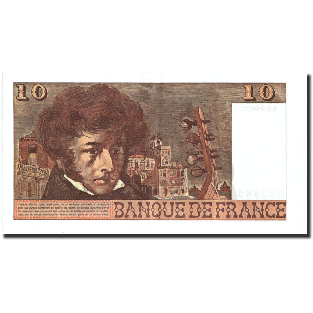 France, 10 Francs, 10 F 1972-1978 ''Berlioz'', 1978, KM:150c, 1978-03-02