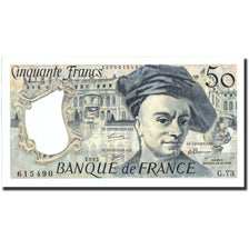 Biljet, Frankrijk, 50 Francs, 50 F 1976-1992 ''Quentin de La Tour'', 1992, 1992